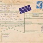 Bund 29 Paketkarten meist mit Frankaturen zw. 10-25 DM