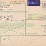 Bund 29 Paketkarten meist mit Frankaturen zw. 10-25 DM