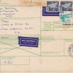 Bund 29 Paketkarten meist mit Frankaturen zw. 10-25 DM