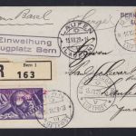 Schweiz 1929 - Flugpost Einweihung Flugplatz Bern 1929