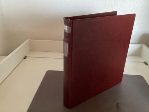 Lindner Ringbinder (18 Ringe) 1 mal gebraucht leer rot
