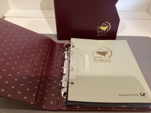 Deutsche Post pro collect  Album + Schuber  mit 30 Hüllen  gebraucht