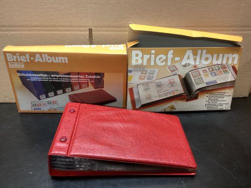 Kobra  Briefe Album  2 Stück rot für 100 Briefe    Neu - OVP
