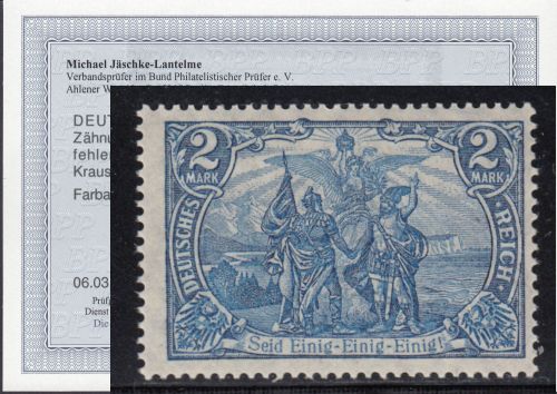 DR 1915 Mich.-Nr.: 95 A II  ** geprüft   Befund