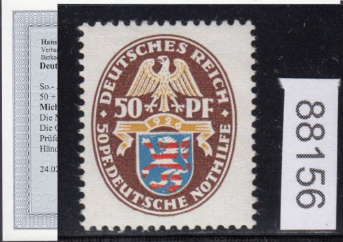 DR 1926, Mich.-Nr.: 401 Y **  geprüft  Befund