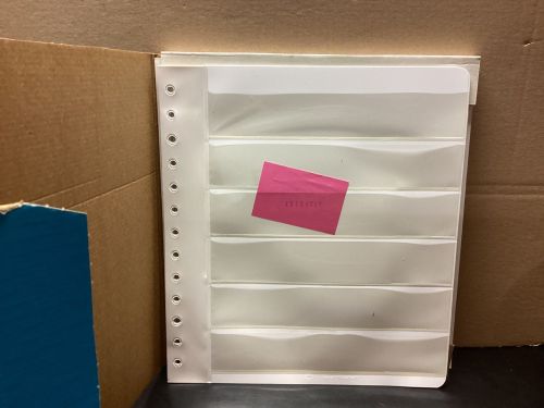 Leuchtturm ( 13 Löcher) Kunstoffhüllen 10G-6W 10 Stück  weiß 6 Taschen  neuwertig