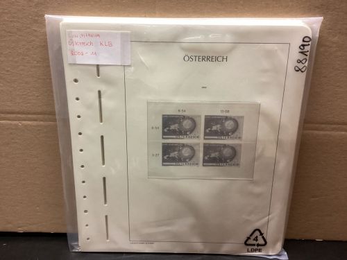 Leuchtturm Österreich  2002-11  Kleinbogen  Vordrucke mit Klemmtaschen  gebraucht