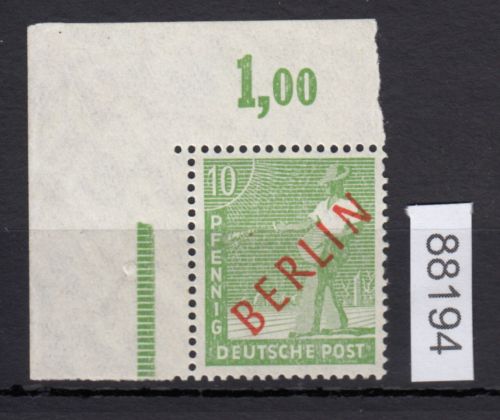 Berlin 1949, Mich.-Nr.: 24 ** Eckrand