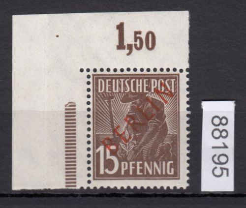Berlin 1949, Mich.-Nr.: 25 ** Eckrand   geprüft