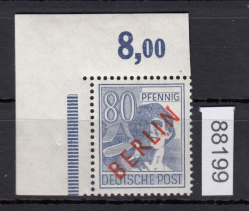 Berlin 1949, Mich.-Nr.: 32 ** Eckrand   geprüft