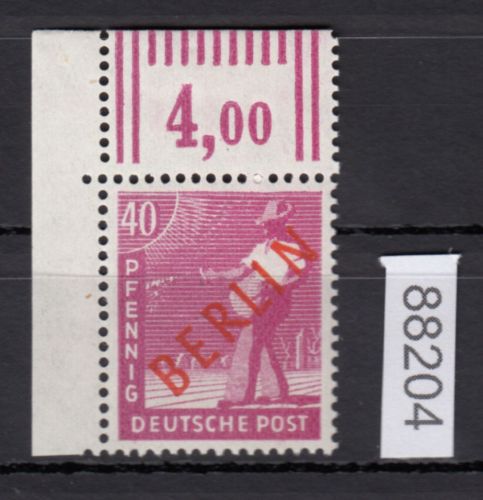 Berlin 1949, Mich.-Nr.: 29 ** Eckrand   geprüft  (falz im Oberr.)