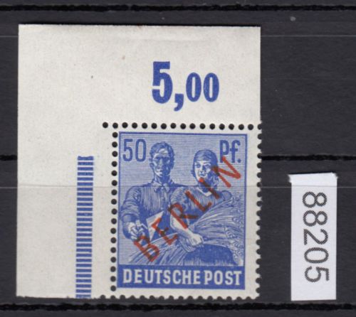 Berlin 1949, Mich.-Nr.: 30 ** Eckrand   geprüft
