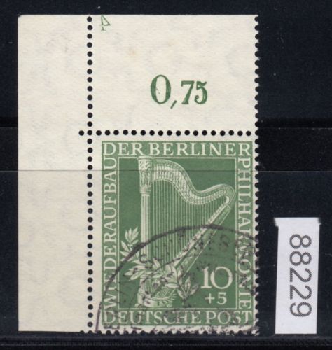 Berlin 1950, Mich.-Nr.: 72 gestempelt Platten Nummer 4    geprüft