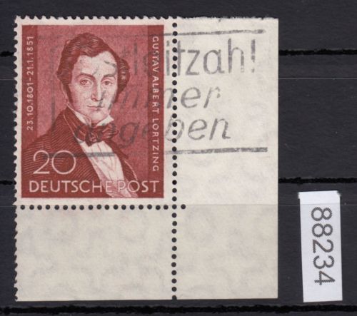 Berlin 1951, Mich.-Nr.: 74 gestempelt Eckrand