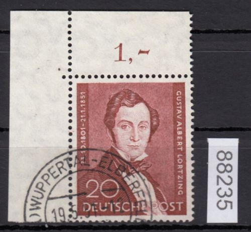 Berlin 1951, Mich.-Nr.: 74 gestempelt Eckrand