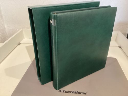Lindner Ringbinder+Kasette (18 Ringe) 1 mal gebraucht Leer grün