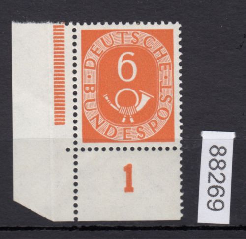 Bund 1951, Mich.-Nr.: 126 ** Eckrand