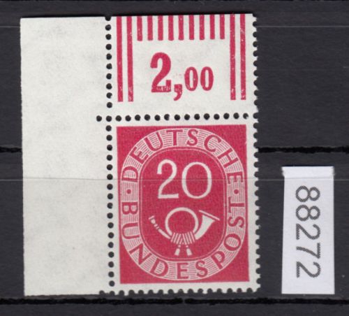 Bund 1951, Mich.-Nr.: 130 **  Or I Eckrand    kleine  nullen    geprüft