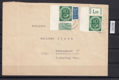 Bund 1951, Mich.-Nr.: 128 gestempelt Eckrand