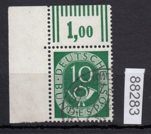 Bund 1951, Mich.-Nr.: 128 gestempelt Eckrand