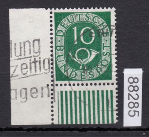 Bund 1951, Mich.-Nr.: 128 gestempelt Eckrand