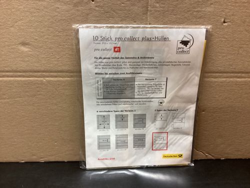 Deutsche Post  pro collect Hüllen Typ  3 T 10 Stück 3 Taschen klar  Neu