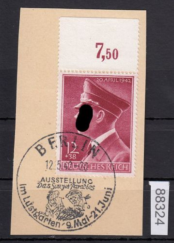 DR 1942, Mich.-Nr.: 813 gestempelt Luxus