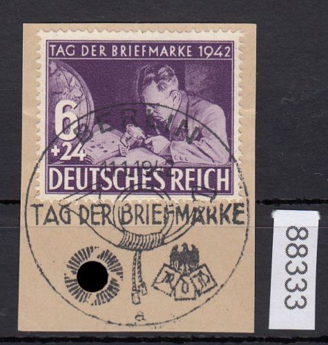 DR 1942, Mich.-Nr.: 811 gestempelt  Luxus   Tag der Briefmarken  1942