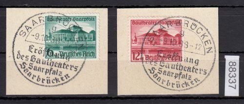 DR 1938, Mich.-Nr.: 673+74  gestempelt  Ersttag