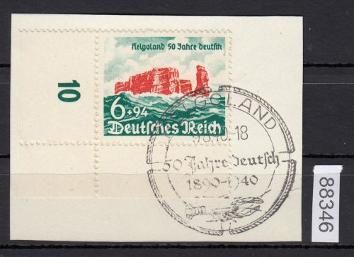 DR 1940, Mich.-Nr.: 750 gestempelt   Eckrand   Luxus   Ersttag