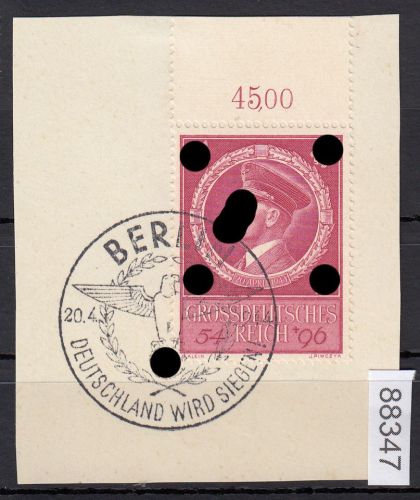 DR 1944, Mich.-Nr.: 887 gestempelt  LUXUS   20.4.1944