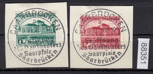 DR 1938, Mich.-Nr.: 673+74  gestempelt  Zentrisch  Ersttag
