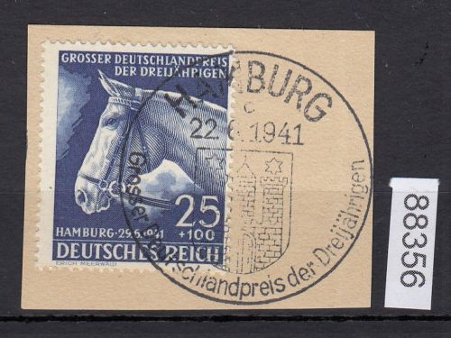 DR 1941, Mich.-Nr.: 779 gestempelt   Blaues Band    Deutsches  Derby   Hamburg