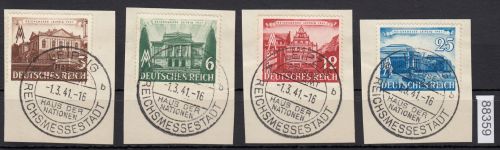 DR 1941, Mich.-Nr.: 764-67 gestempelt  ERSTTAG   Leipziger Messer  " Reichsmessestadt"