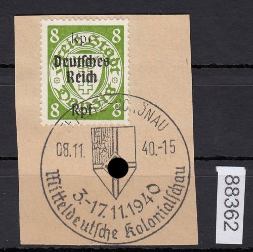 DR 1939, Mich.-Nr.: 719 gestempelt Luxus   Kolonialschau