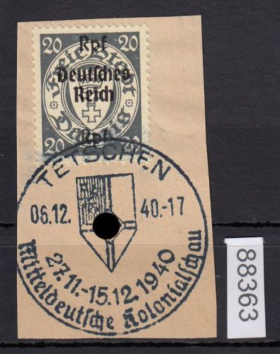 DR 1939, Mich.-Nr.: 723 gestempelt Luxus   Kolonialschau