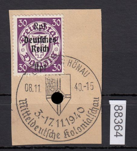 DR 1939, Mich.-Nr.: 725 gestempelt Luxus   Kolonialschau