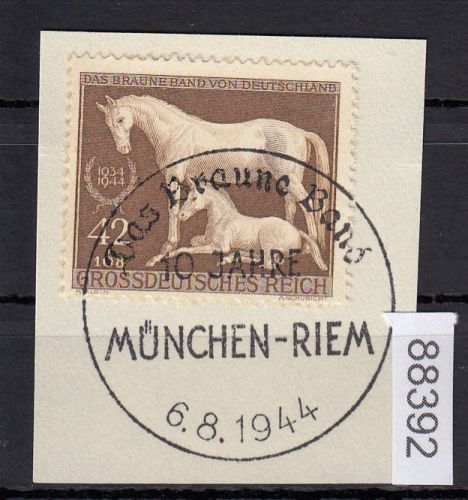 DR 1943, Mich.-Nr.: 899 gestempelt LUXUS   "Braune Band"   München