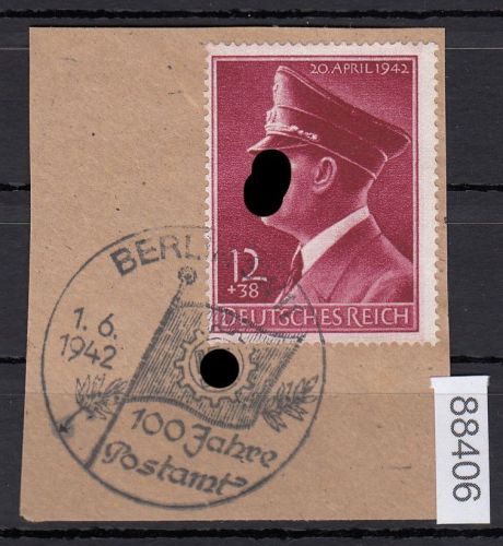 DR 1942, Mich.-Nr.: 813 gestempelt Luxus   100  Jahre  Postamt