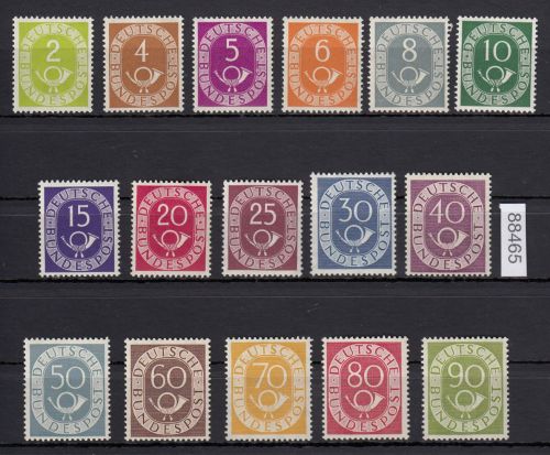 Bund 1951, Mich.-Nr.: 123-138 **  jede Marke geprüft  Andreas Schlegel