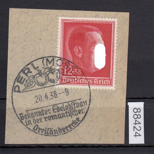 DR 1938, Mich.-Nr.: 664  gestempelt  Luxus   Edelobstbrau