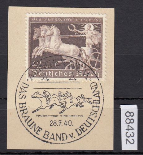 DR 1940, Mich.-Nr.: 747 gestempelt Luxus   Braunes Band   München Riem