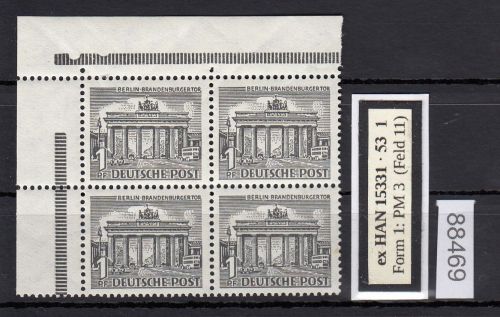 Berlin 1949, Mich.-Nr.: 42 ** Eckrand  4er.-Block
