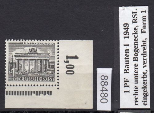 Berlin 1949, Mich.-Nr.: 42 ** Eckrand