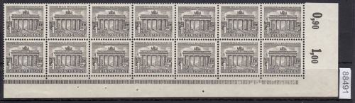 Berlin 1949, Mich.-Nr.: 42 ** Eckrand  4er.-Block  Randstreifen