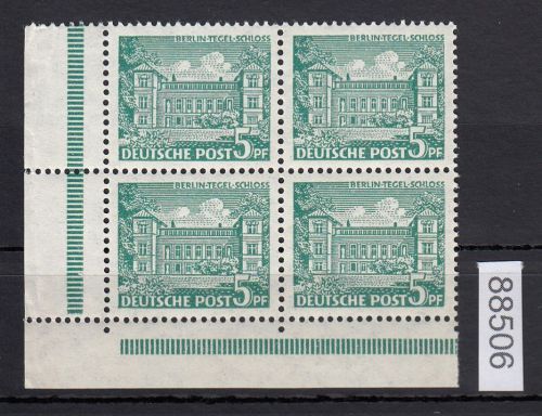 Berlin 1949, Mich.-Nr.: 44 ** Eckrand  4er.-Block