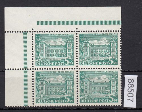 Berlin 1949, Mich.-Nr.: 44 ** Eckrand  4er.-Block