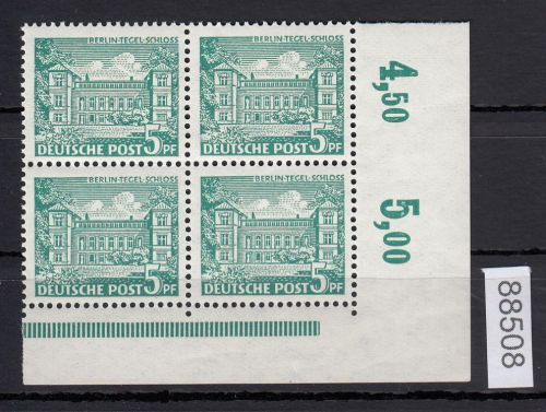 Berlin 1949, Mich.-Nr.: 44 ** Eckrand  4er.-Block