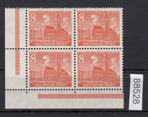 Berlin 1949, Mich.-Nr.: 46 ** Eckrand 4er.-Block