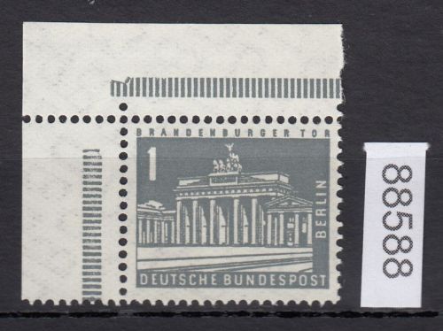 Berlin 1956, Mich.-Nr.: 140 w ** Eckrand   glatte gummirung